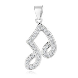 Pandantiv argint nota muzicala DiAmanti Z1599C-DIA (Argint 925‰ 1,8 g.)